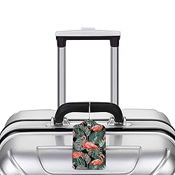 Docsckus 4 PCS PU Leahter Luggage Tag with