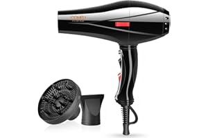 Professional Hair Dryer, Ionic Salon Performance Hair Dryer,1875 Watts Hair Dryer with Diffuser,3 Heating & 2 Speed Setting B