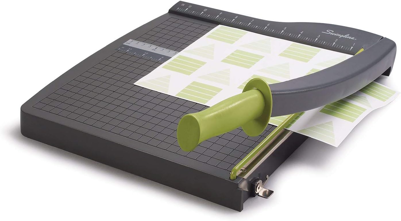 Swingline Paper Cutter, Guillotine Trimmer, 12" Cut Length, 10 Sheet Capacity, ClassicCut Lite (9312) : Office Products