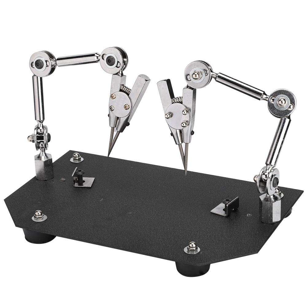 Helping Hands Third Arm Soldering Work Station Jewelry Welding Fixture with 2 Clip Auxiliary Welding Work Clips