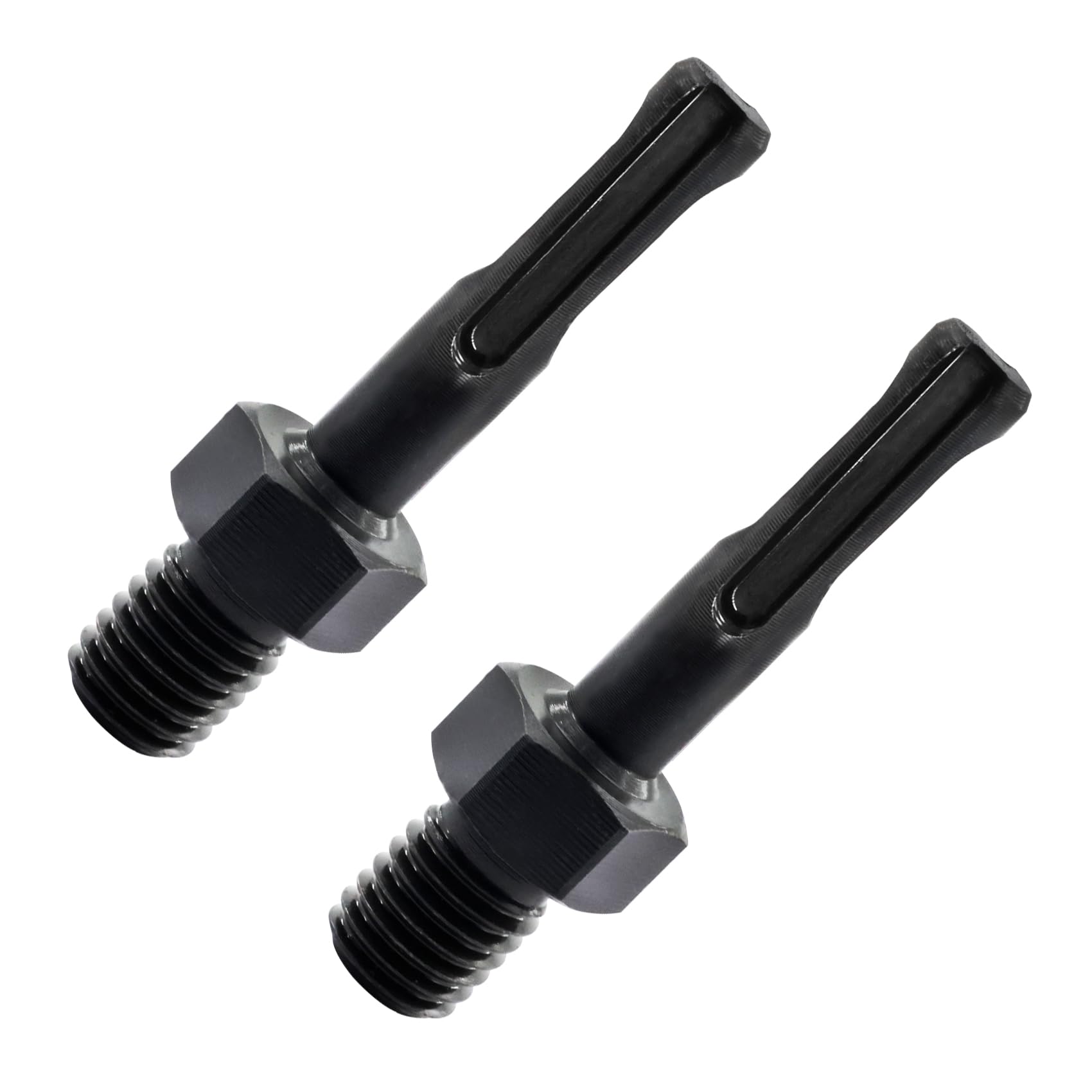 Adapter M14 Male Thread to SDS Plus Shank,for Core Drill Bit,LEKOMESH 2PCS Diamond Drill Bit Adapter for M14 Connection SDS,Diamond Hole Saw Adapter Fitted On Hand Drill or Benchtop drills