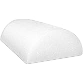 Cando-30-2341 Full-Skin PE Foam Roller For Muscle Restoration, Massage Therapy, Sport Recovery, And Physical Therapy. White, 6" x 12", Half-Round