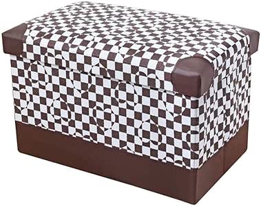 JINFAN Taburete De Almacenamiento, Taburete Otomano Asiento Caja De