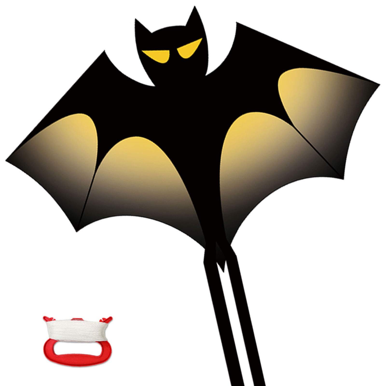 Huge Bat Kite for Kids and Adults Easy to Fly- 4 5 6 7 8+ Year Old Children, Beginners, with 328 ft String & Handle Kites for Outdoor Games, Easy to Carry
