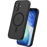 FLOLAB Surtect Tri-Fusion Magnetic for iPhone 17 Case Protective Slim Design Magsafe Compatible Military Grade - Full Black Matte Translucent