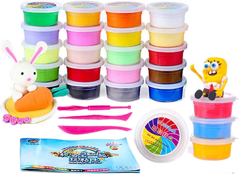 Fun Art Plasticine Modeling Clay Ultra Light Air Dry Clay 36 Colors a