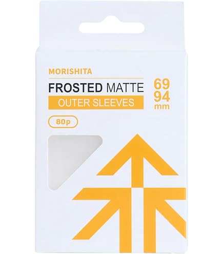 Morishita Textured Matte Sleeves for Standard Size Cards, Premium Third-Layer Protection Outer Sleeves for PTCG, OPCG, MTG, 80 Pack : Toys & Games