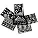 Tru Flash Tattoos - Premium Temporary Metallic Tattoos - 6 Sheets - Festival Flash Tattoos - Flash Tattoos For Women - Over 50 Intricate Designs (White Gold)