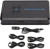 Zunate 4K KVM Switch HDMI 2.0 USB 2.0 PC Hub for Mouse Keyboard Printer view 6