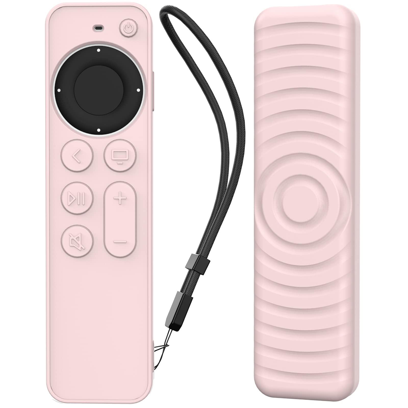 AhaStyle Protective Case for 2021 Apple TV Siri Remote 4k, Anti-slip Silicone Cover Skin Compatible with Apple TV Remote/Siri Remote [2nd generation](Pink)