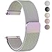 Fullmosa Compatible Gear S3 Bands, Milanese Loop 22mm Watch Band Quick Release Compatible Samsung Gear S3 Frontier/Classic Compatible Moto 360 2nd Gen 46mm Watch Strap, Colorful