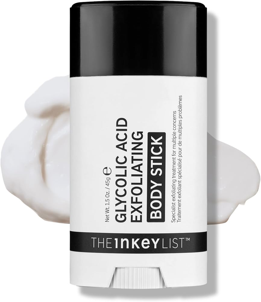The INKEY List Glycolic Acid Exfoliating Body Stick - Deep Exfoliation for Rough, Bumpy Skin, Fragrance Free, Targets KP & In