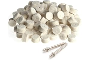 Drilax 100-Piece 1/2" Polishing & Buffing Wheel Kit with 2 Mandrels – Heavy-Duty Wheels 50% Thicker for Superior Durability – Compatible with Dremel Polishing Bits, Buffing Wheels & Jewelry Detailing