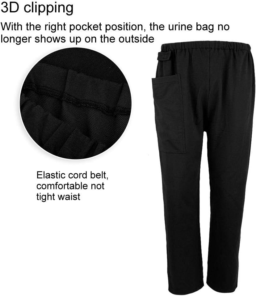 Incontinence Pants, Incontinence Care Trousers Convenient for Incontinent People to Go to The Toilet to Prevent Embarrassed Scene (L- Black): Health & Personal Care