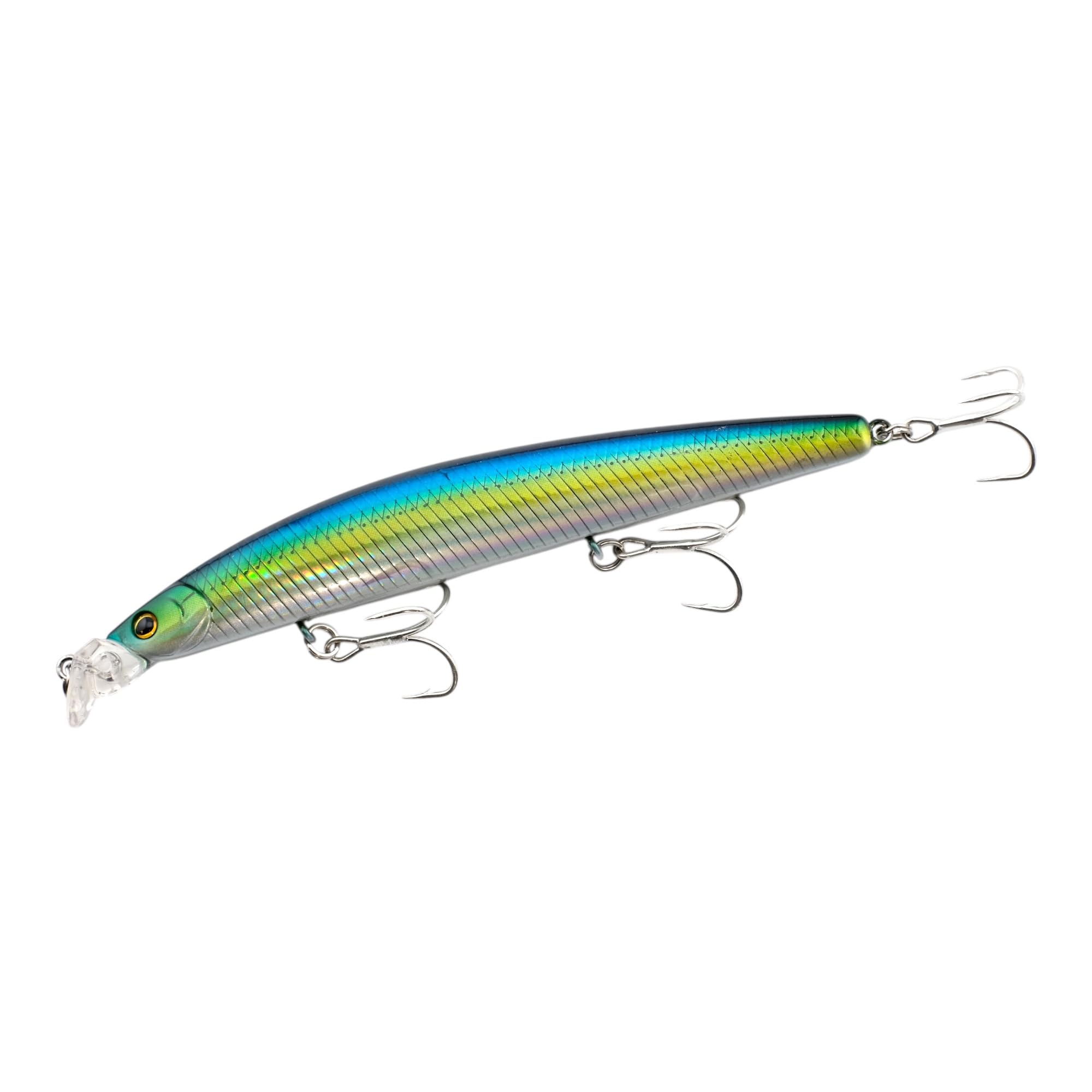 momolures - Shining Minnow Shallow R50+SSR 120mm 16g Bass fishing lures (CRUISING BLUE)