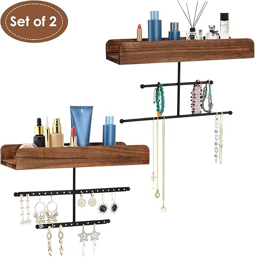 Amazon Com Ftll Hanging Jewelry Organizer Wall Mounted 2 Pack