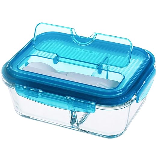 Lunch Box, Cristal, Resistente al Calor Compartimento Caja ...