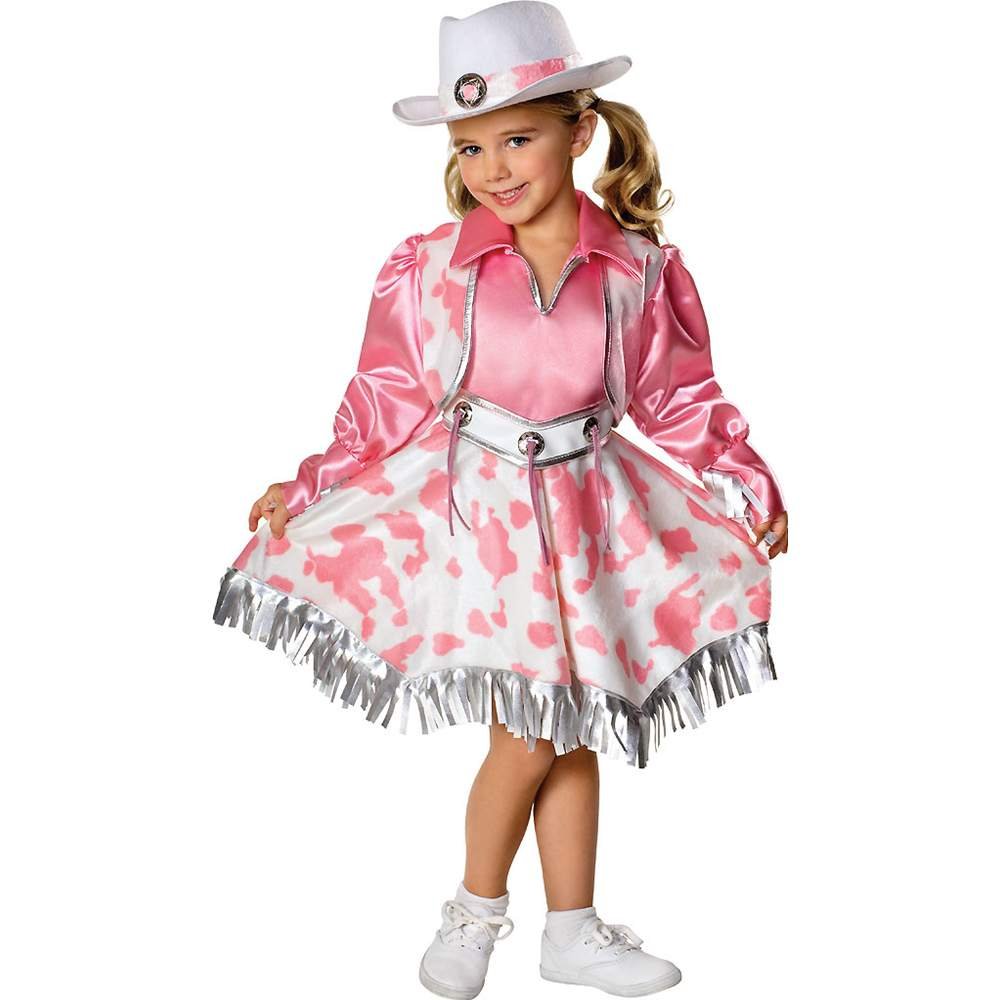 Halloween Rhinestone Cowgirl Cow Girl Dress Up Kids Costume Skirt ...