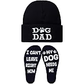 Golden Associate Dog Mom Dad Gifts, Dog Themed Beanie Winter Hat and Funny Socks, Christmas Stocking Stuffers for Women Men