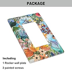Pznen Floral ‎Rocker Light Switch Plates Spring
