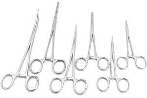 OdontoMed2011® HEMOSTAT Set 5" 6" 8" Curved/Straight - 6 Pack ODM