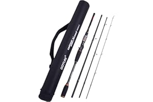 Goture Travel Fishing Rods, 4 Piece Fishing Pole with Case/Bag, Casting/Spinning Rod,Ultralight Fishing Baitcasting Rod 7ft for Saltwater Trout, Bass, Walleye, Pike