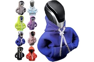 BYLIDRIM Hoodie Gear Shift Cover, Car Gear Shift Cover Hoodie,4.7 Inch Car Shifter Stick Protector Decoration. Universal fit Shift knob Cover Car Interior Decor Accessories (Blue)