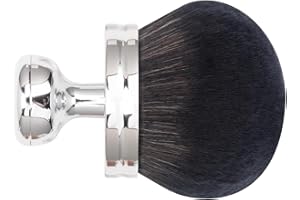 BABYSHEEP Blend & Blur Extra Large Body Makeup Brush for Self Tanner,Leg Makeup & Bronzer Self Tan Back Applicator, 3 inch Wide Head Kabuki Brush For Application with Drawstring Bag (Silver)