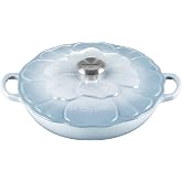 Le Creuset Enameled Cast Iron Petal Braiser, 2.25 qt., Coastal Blue