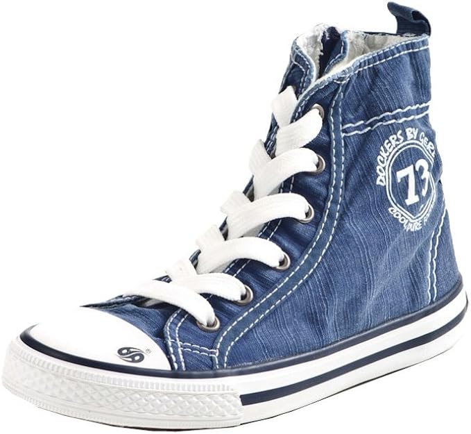 Dockers Basket Montante Enfant 327542 Taille 35 Bleu Amazon Fr Chaussures Et Sacs