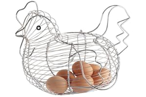 Chicken Shaped Egg Basket Fruit Storage Wire Basket for Home Kicthen