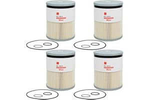 WZYUFON FS19915 Fuel Water Separator Filter Compatible with ISX15 DD13 DD15 DD16 Detroit Diesel Engine Freightliner 108SD 114SD 122SD Replace A4720921205 A0000903651 P551011 PF9804 33655 L9915F(SET OF 4)
