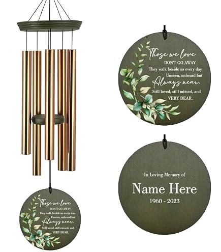 THE WIND CHIME CO Windspiel – 71,1 Cm, 'Whispering Hearts' In Roségold, Mit Geschenkbox