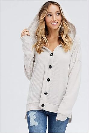 cream hooded cardigan