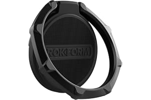 Rokform - Magnetic Sport Ring Grip and Stand, Thin Metal Cell Phone Ring Holder, Specially Designed for Rokform iPhone & Samsung Twist Lock Cases (Black)
