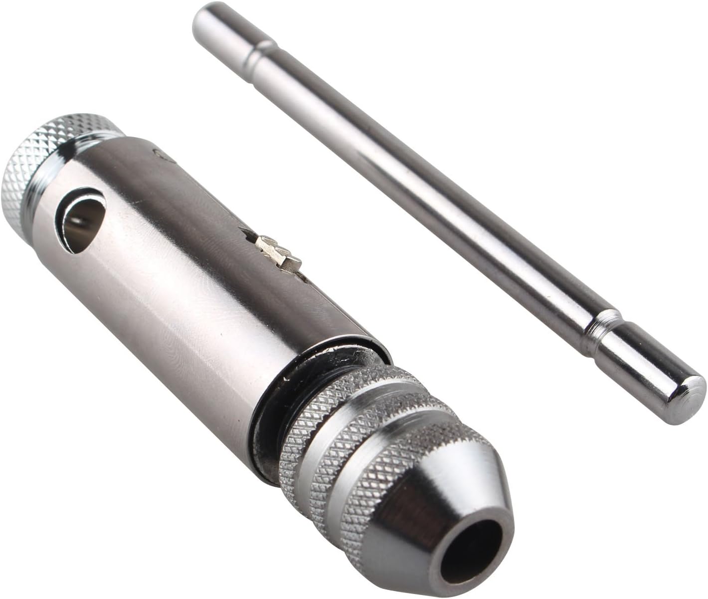 HALJIA 5 Pcs Adjustable M3-M8 Straight Groove Tap with T-Handle Ratchet Tap Wrench Quality Bearing Steel Hand Screw Tap Straight Flute Taps - Image 4