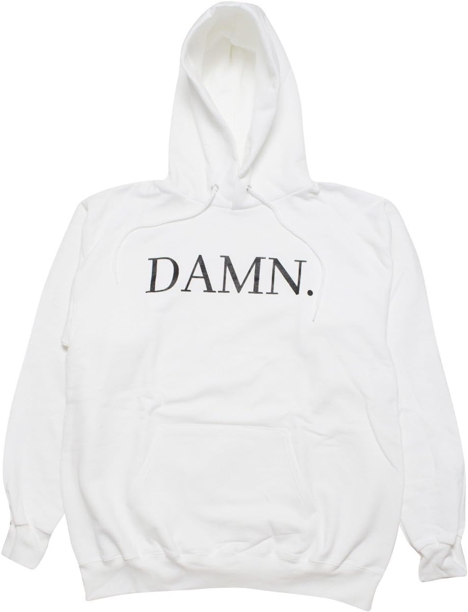 blank apparel Kendrick Lamar Damn. Hoodie - White
