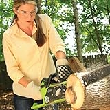 Greenworks 16-Inch 40V Cordless Chainsaw, 4.0 AH Battery Included 20312