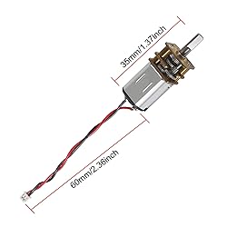 XIITIA 3pcs DC 3V-6V Mini N20 Gear Motor Slow Speed
