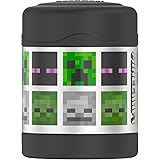 THERMOS FUNTAINER 10 Ounce Stainless Steel Kids Food Jar, Minecraft