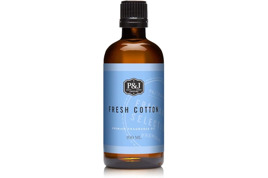 P&J Trading - Fresh Cotton Scented Oil 100ml - Fragrance Oil for Candle Making, Soap Making, Diffuser Oil