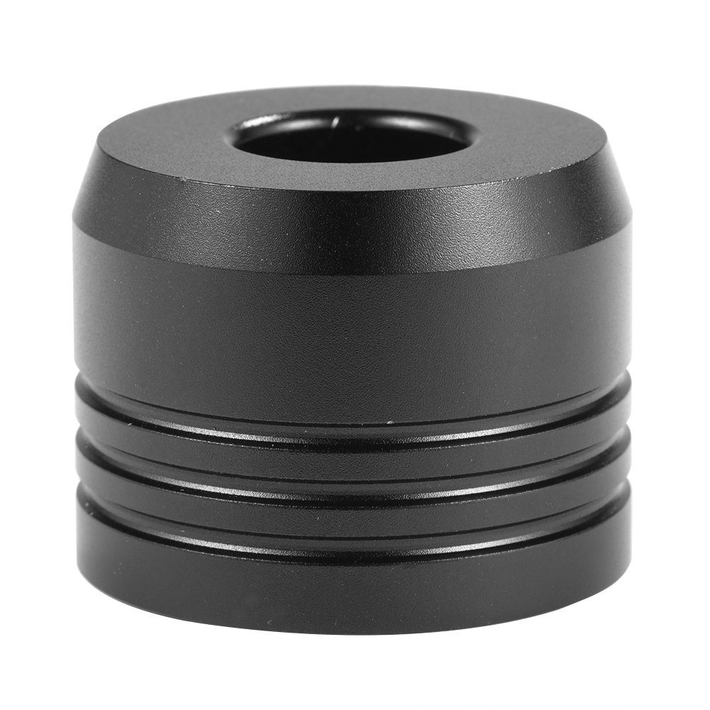 Zinc Alloy Safety Razor Stand, Round Mustache Shaver Brush Base Razor Shaving Brush Stand for Bathroom, Shower Room(Black thread)