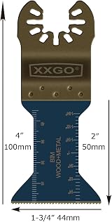 XXGO 4 Pcs Bi Metal Titanium Oscillating Multitool Blades XG5204U view 6