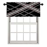 BaoNews Checkered Kitchen Valances for