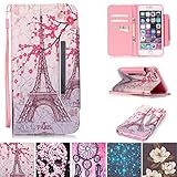 iPhone 6/6S Case, [Card Slots] [Kickstand] Flip Folio Wallet Case Synthetic Leather Shell Scratch Resistant Protective Cover for Apple iPhone 6/6S 4.7