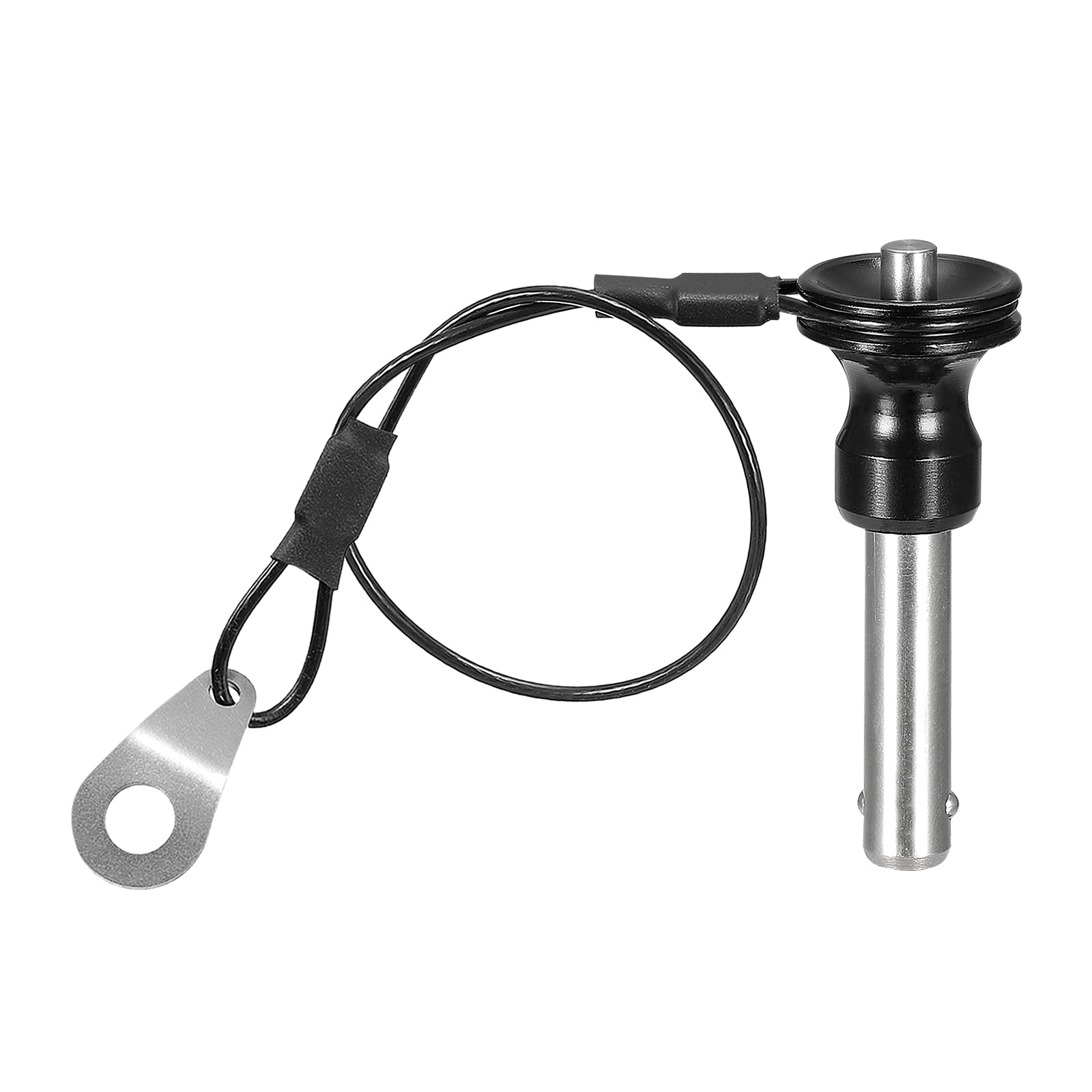 DTGN 8mmx25mm(DxL) Quick Release Pin - Good for Quickly Connecting Hooking Up Components - 304 Stainless Steel Push-Button Ball Locking Pins with Wire - Silver