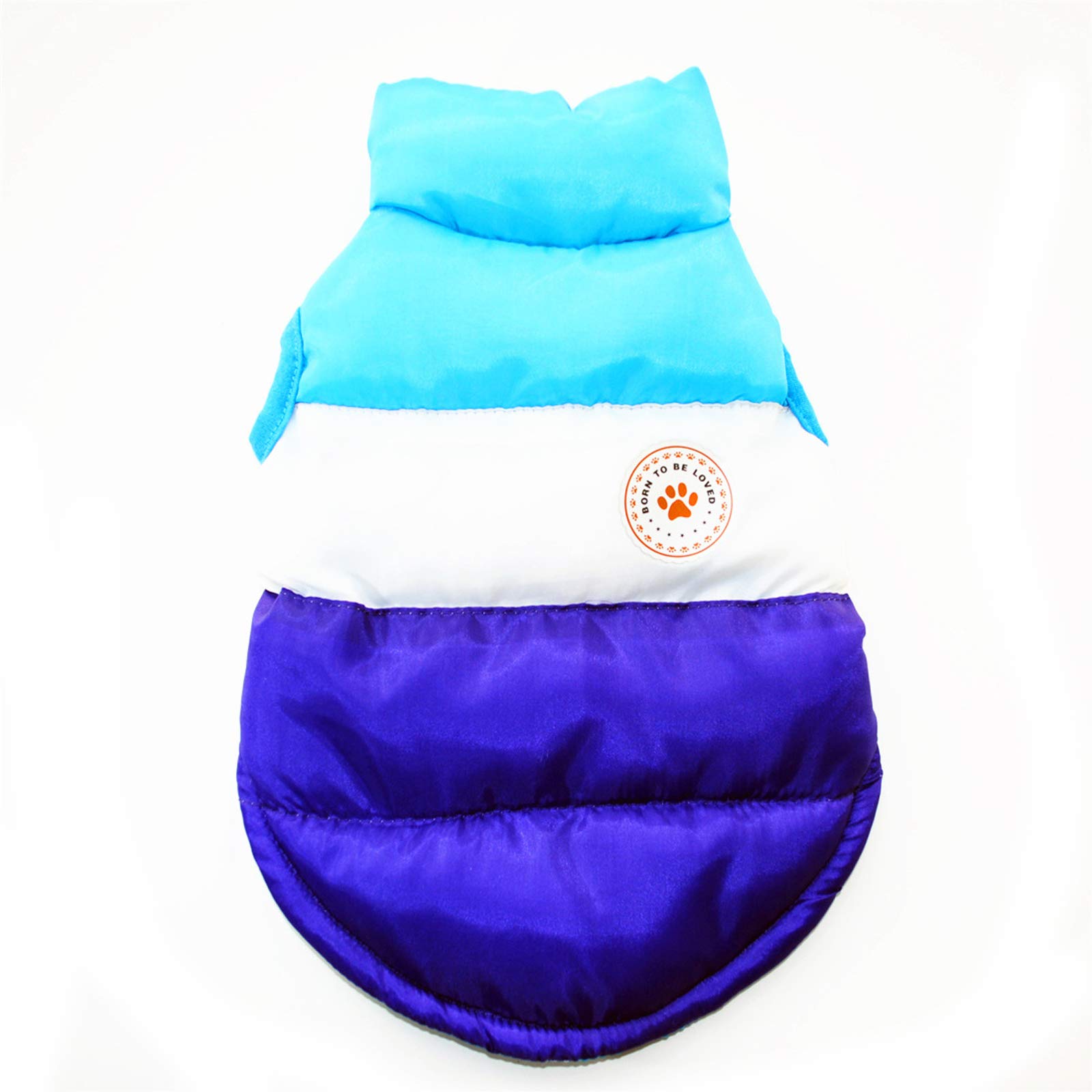 N / A Pet Winter Clothes,Dog Winter Warm Coat Jackets Dog Clothing Costume for Small Dogs Medium Dogs (L, Blue)