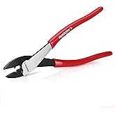 ARROW 9.5" Wire Crimper/Cutter, Wire Crimping Tool with Thick Dip-Grip Handle, CR-V Steel, Crimper Tool Electrical for 10–22