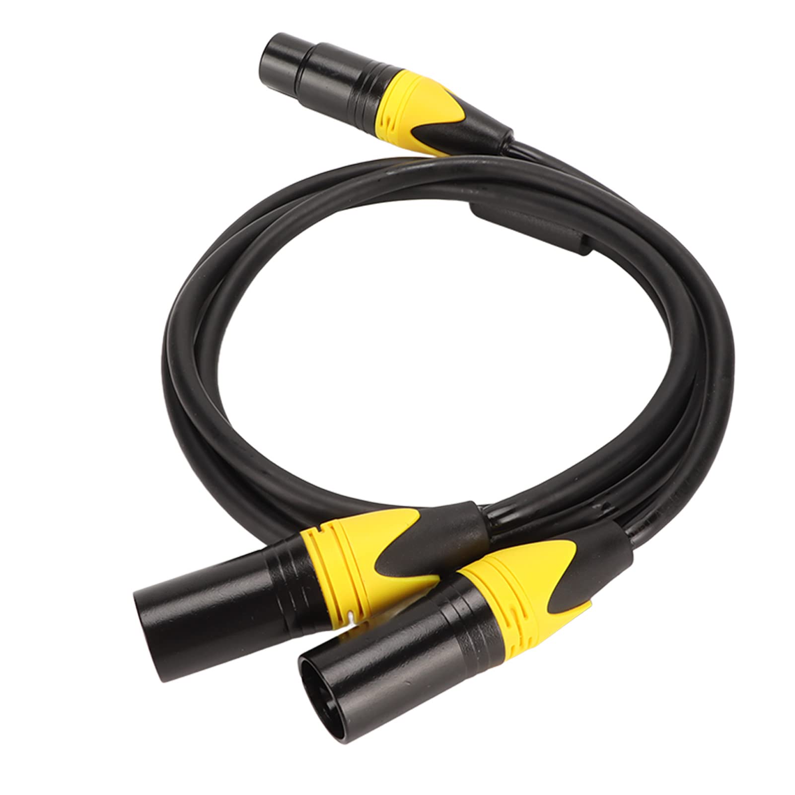 XLR Splitter Cable Dual Male 3 Pin Noiseless Low Loss XLR Y Cord for Mic Mixer Speaker 3.3ft