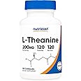 Nutricost L-Theanine 200mg, 120 Capsules, Double Strength - Non-GMO, Gluten Free